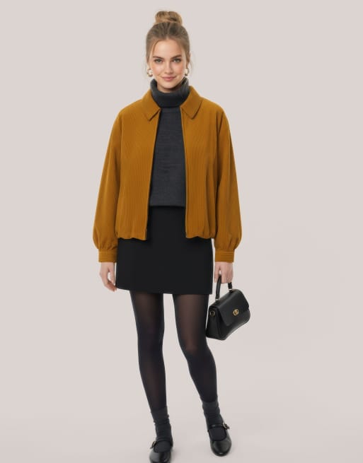 HYPEDROP - Bomber color oro Inca, 2 di 6