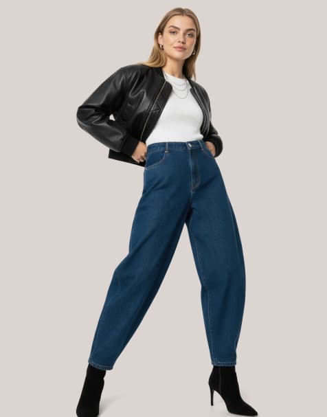 HYPEDROP - Broek met ballonpijpen in titan blauw - view 1