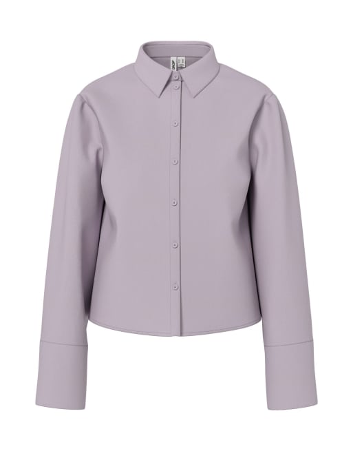 HYPEDROP - Camicia a maniche lunghe color iris, 3 di 4