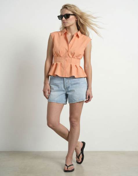 HYPEDROP camisa sin mangas en coral sands - view 1