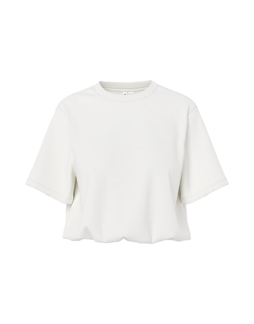 HYPEDROP – Cropped-T-Shirt in der Farbe Cloud Dancer, 4 von 5