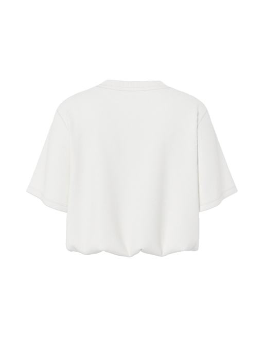 HYPEDROP – Cropped-T-Shirt in der Farbe Cloud Dancer, 5 von 5