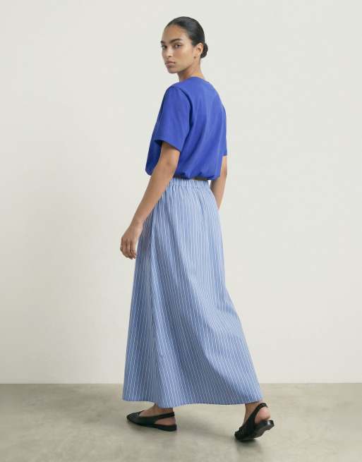HYPEDROP - Cropped T-shirt in oogverblindend blauw, 3 van 5