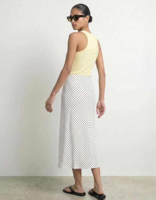 HYPEDROP - Falda midi blanco nube, 3 de 5