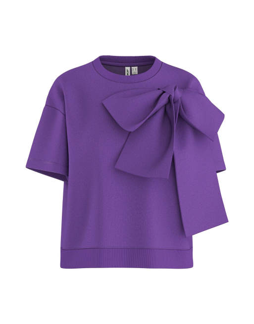 HYPEDROP - Felpa a maniche corte viola reale, 4 di 5