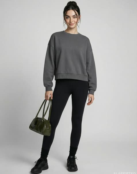 HYPEDROP - Grå langærmet sweatshirt - view 1