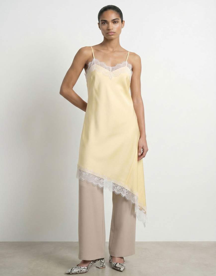 Kleid aus Spitze in Anise Flower 1-Gelb Gelb XL