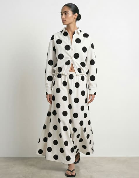 HYPEDROP – Langärmlige Hemdbluse in Cloud Dancer - view 1