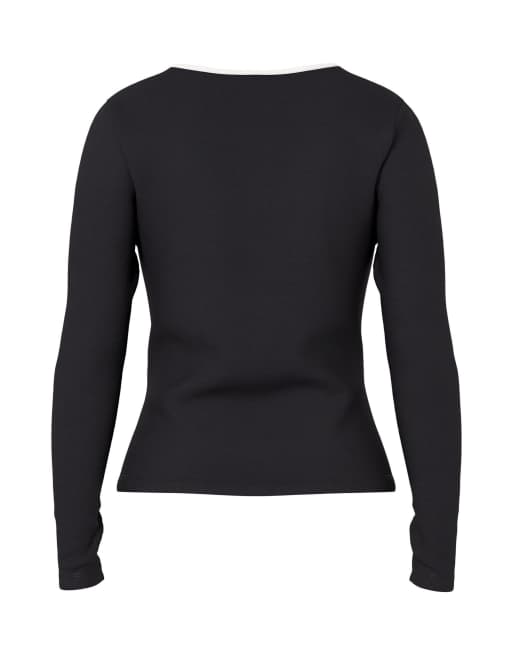 HYPEDROP – Langärmliges Oberteil in Black Beauty, 5 von 5