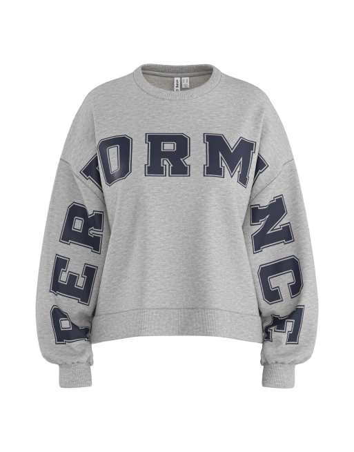 HYPEDROP Long sleeved sweatshirt in light grey melange1, 3 of 4