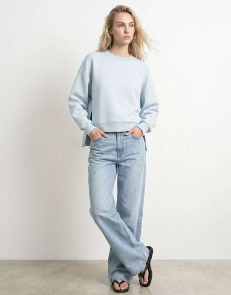 HYPEDROP - Lysebrun sweatshirt med lange ærmer1 - view 1