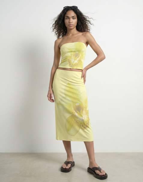 HYPEDROP - Midi rok in 'French vanilla' - view 1