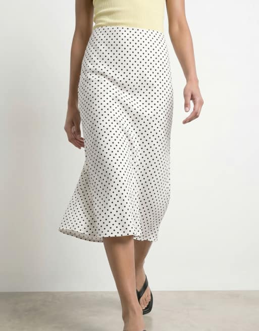 HYPEDROP Midi skirt in cloud dancer1, 2 of 5