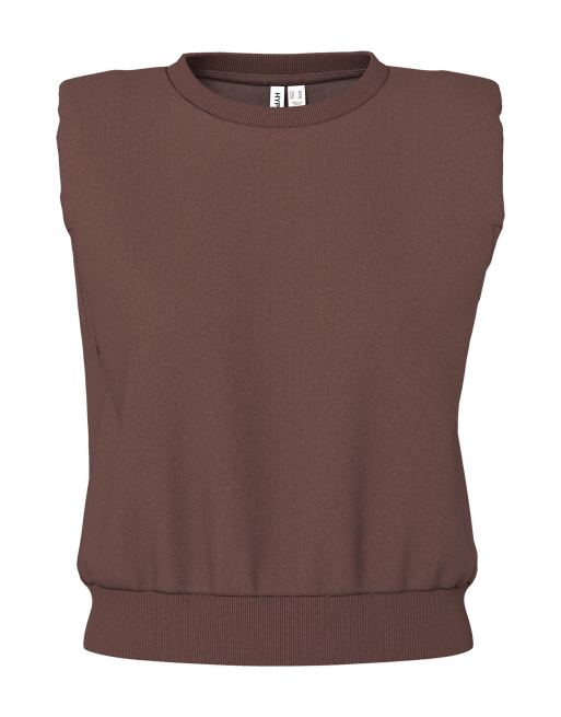 HYPEDROP - Mouwloos sweatshirt in diep mahonie, 5 van 6