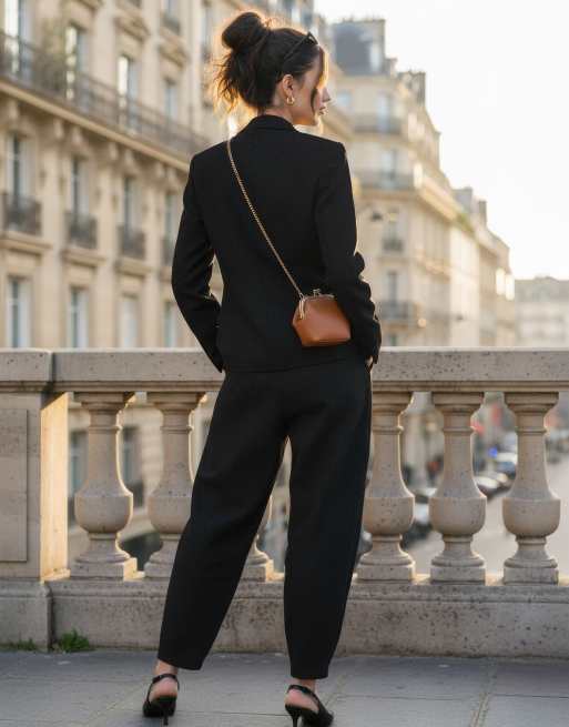 HYPEDROP - Pantalon bouffant - Noir chiné, 4 de 6