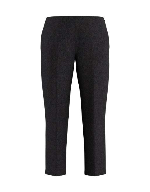 HYPEDROP pantalones de sastre cropped Elvira en negro moteado, 4 de 5
