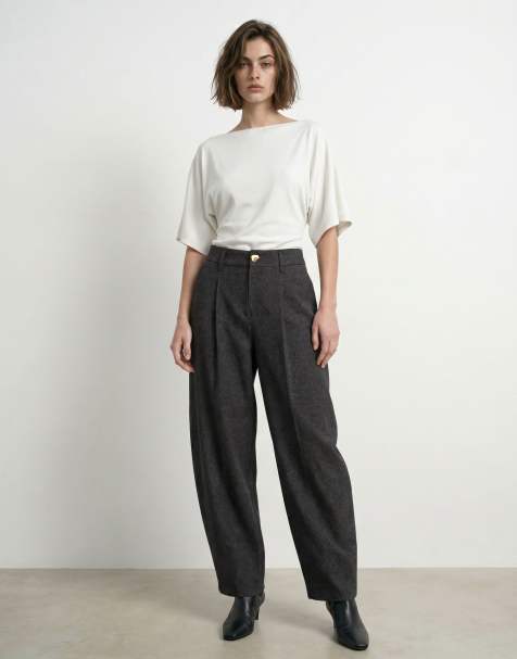HYPEDROP - Pantaloni cilindrici nero mélange - view 1