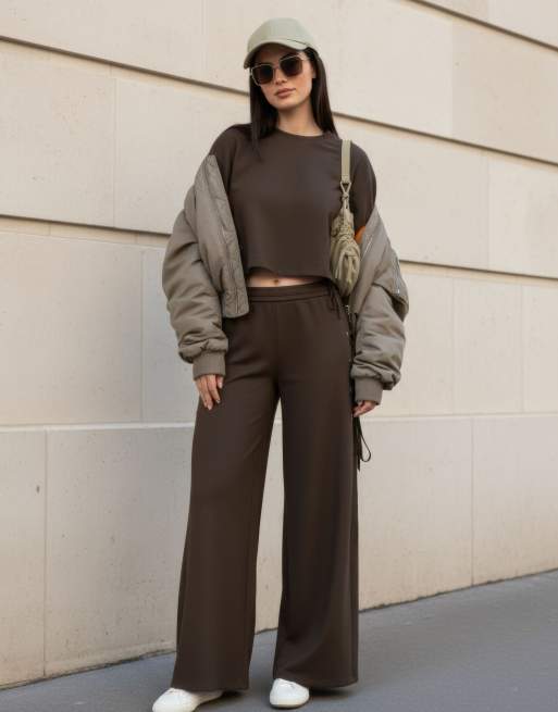 HYPEDROP - Pantaloni della tuta a vita alta nero ardesia, 3 di 7