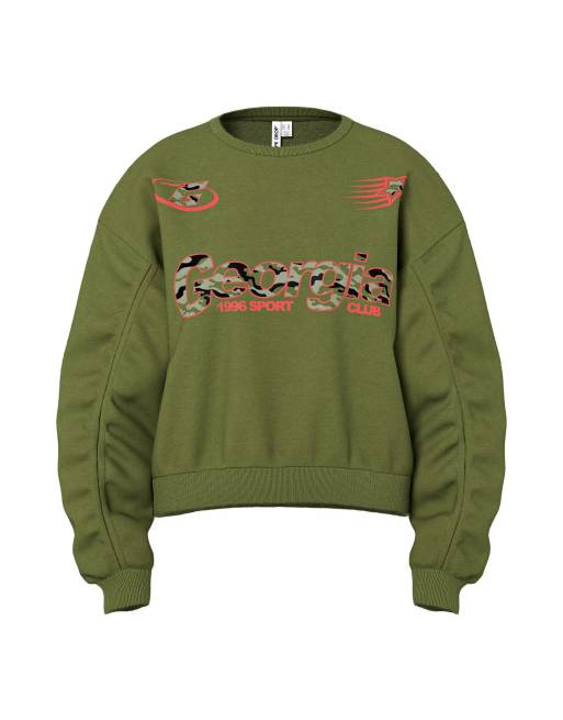 HYPEDROP - Pestogrøn sweatshirt, 5 af 6