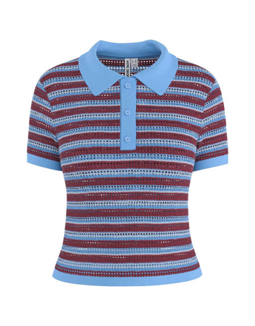 HYPEDROP Polo shirt in oxblood red1, 4 of 5