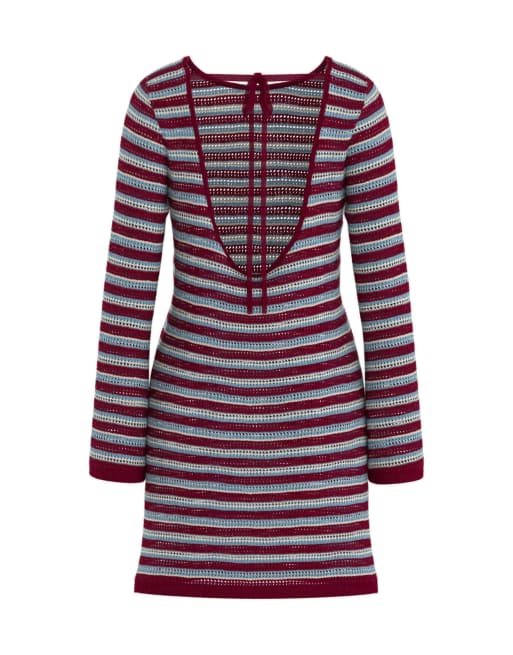 HYPEDROP - Robe en maille - Rouge bordeaux, 5 de 5
