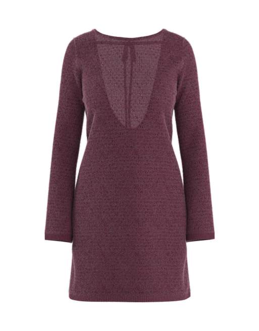 HYPEDROP – Strickkleid in Windsor-Weinrot, 4 von 5