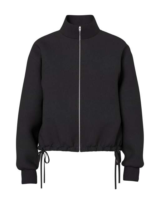 HYPEDROP – Svart sweatshirt med dragkedja, 3 av 4