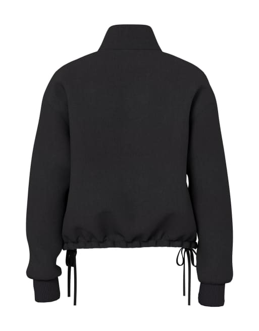 HYPEDROP – Svart sweatshirt med dragkedja, 4 av 4
