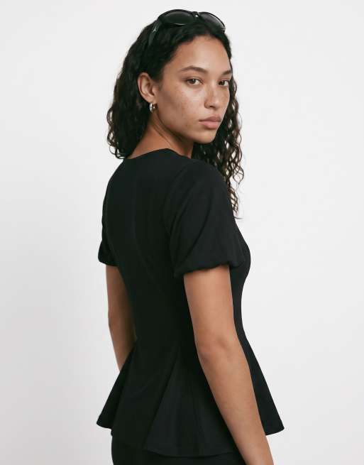 HYPEDROP - Top a maniche corte nero, 4 di 6