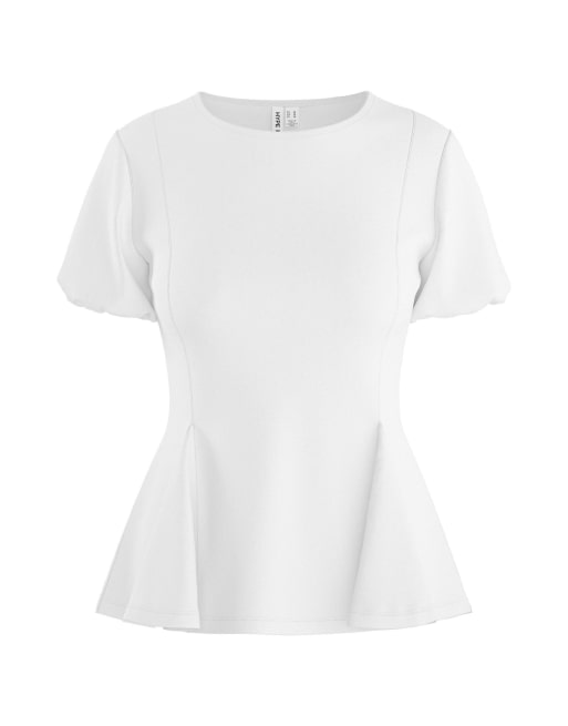HYPEDROP top de manga corta en blanco, 4 de 5