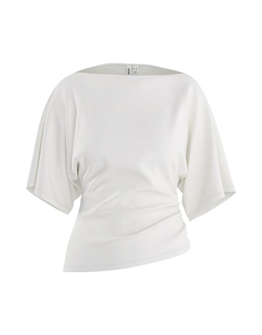 HYPEDROP top de manga corta en blanco, 4 de 5