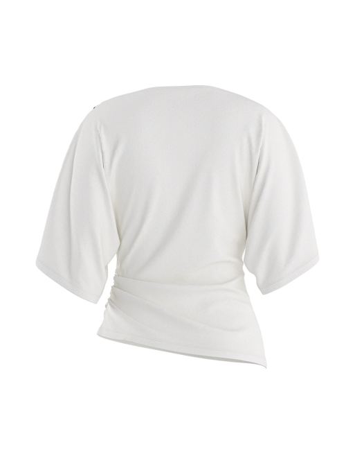 HYPEDROP top de manga corta en blanco, 5 de 5