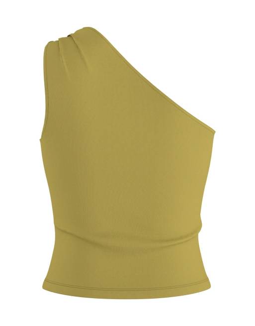HYPEDROP top met één schouder in willow, 5 van 5