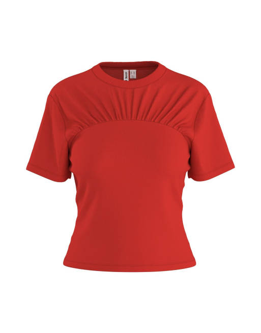 HYPEDROP - Top rojo amapola 1 de manga corta, 4 de 5