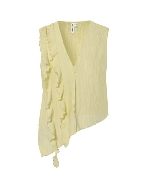 HYPEDROP - Top senza maniche color vaniglia francese, 3 di 4