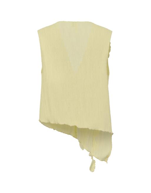 HYPEDROP - Top senza maniche color vaniglia francese, 4 di 4