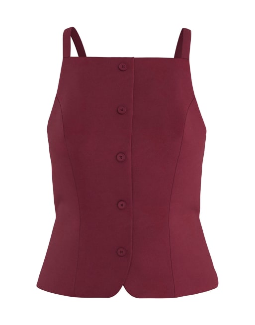 HYPEDROP - Windsor-vinrød vest, 4 af 5