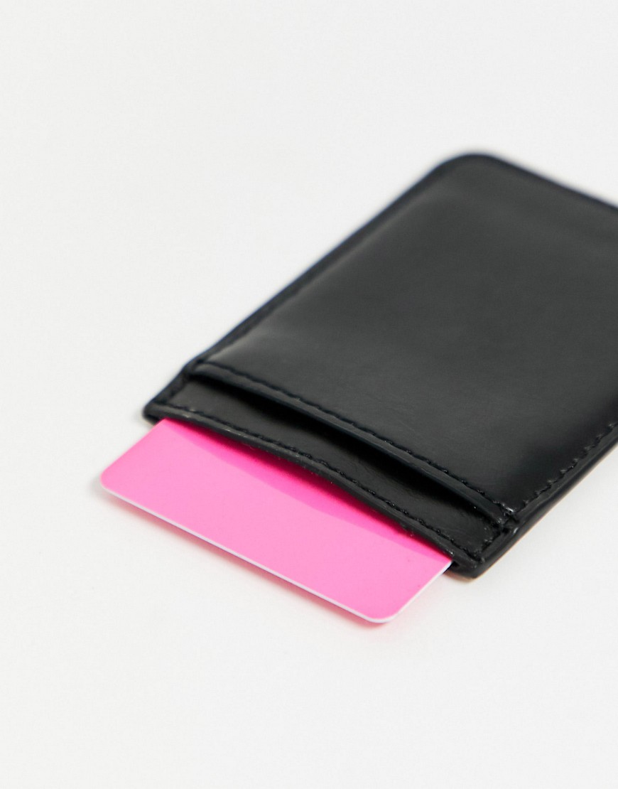 i-Decoz black faux leather phone pocket-Multi