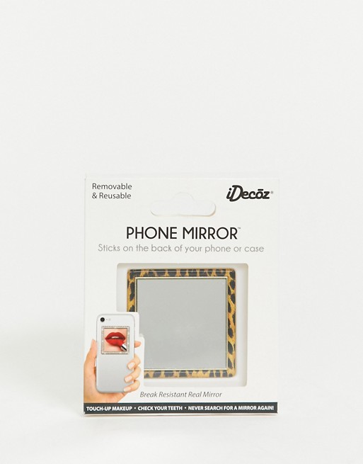 i-Decoz leopard print phone mirror