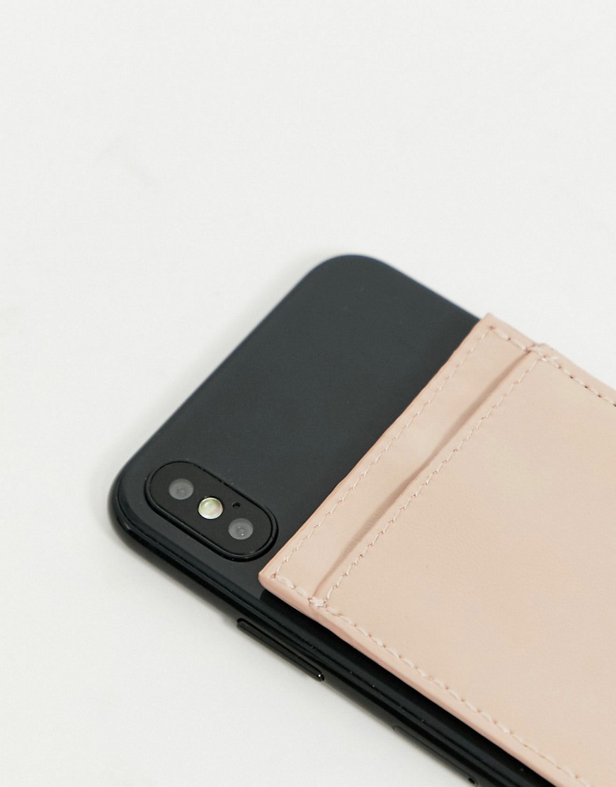i-Decoz nude faux leather phone pocket-Multi