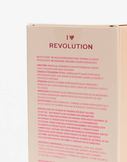 I Heart Revolution - Bombe de bain effervescente plaque de chocolat - Rose, 3 de 4