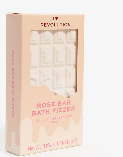 I Heart Revolution - Bombe de bain effervescente plaque de chocolat - Rose, 4 de 4