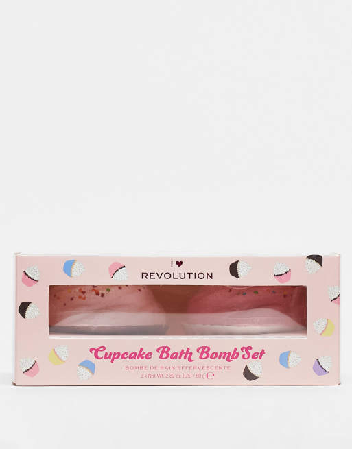 I Heart Revolution - Cupcake Fizzer - Duo de palettes visage et joue - Strawberry et Red Velvet 