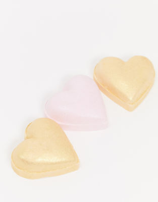 I Heart Revolution Metallic Heart Bath Fizzer Kit-No Colour