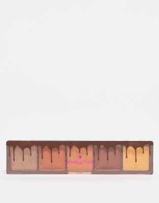 I Heart Revolution - Mini Chocolate - Lidschattenpalette in der Farbe Chocolate Fudge-Orange