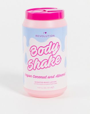 I Heart Revolution – Tasty Body Milkshake – Vegane Feuchtigkeitscreme - Kokosnuss und Mandel-Keine Farbe