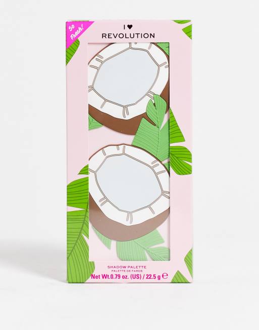 I Heart Revolution Tasty Palette Lidschatten – 18 Farben, Coconut Edition
