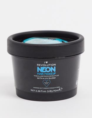 I Heart Revolution UV Neon Blue Hair Make Up-Pink