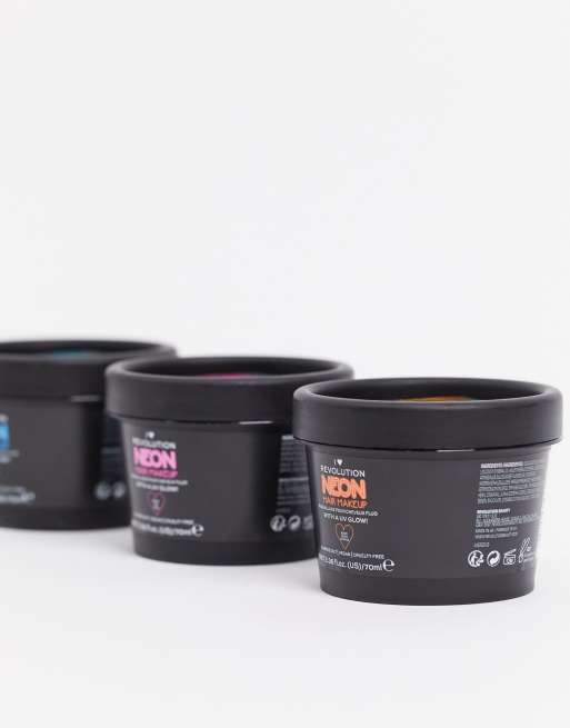I Heart Revolution – UV Neon Orange Hair Make Up – Hårsmink, 2 av 4