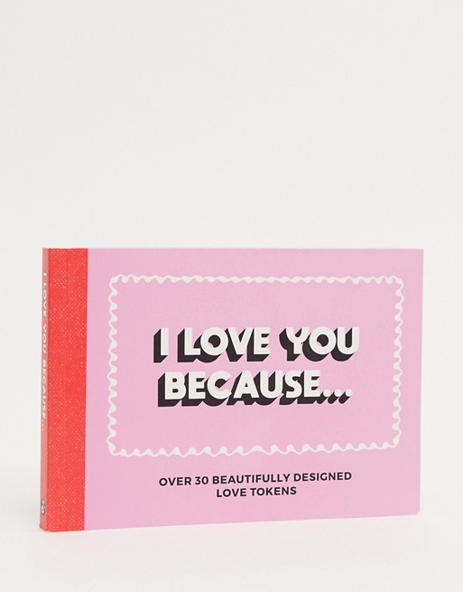I love you because vouchers book